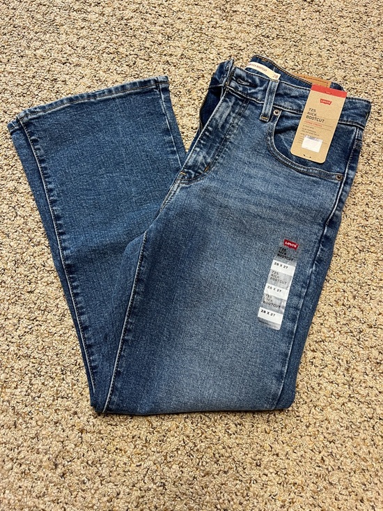 Levi's Denim - Levi's Dark Blue Bootcut Jeans with Red Logo Tab